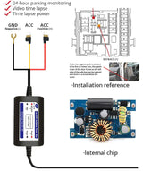 4K Dual Lens Dashboard Cam with Night Vision & GPS - Built-in Wi-Fi & Parking Mode