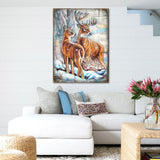 Arte mural de madera de Schmid Deer's Art de Nature Wonders - Decoración de vida silvestre - 95212B