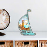 Decoración para puerta con faro de G. DeBrekht - Decoración costera navideña - 8198524H