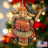 Jester Wooden Ornaments by G. DeBrekht - Thanksgiving Halloween Decor - 8153310