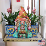 Decoración de puerta de Pascua con forma de conejita gnomo de Jamie Mills-Price - Decoración de primavera para Pascua - 8457610H