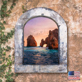 Colgador de pared Sunset Serenity de G. DeBrekht - Decoración costera con vida marina - 8491001W