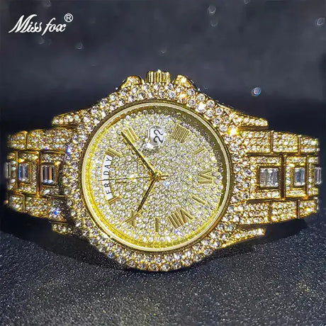 Masculino Diamond Quartz Watches - Lootquake