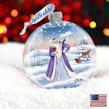 Wilderness Friends Ball Glass Ornament by G. DeBrekht - Wildlife Holiday Decor - 73316