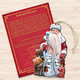 Adornos navideños de madera con forma de oso de miel de G. DeBrekht - Decoración navideña con Papá Noel y muñeco de nieve - 8128811