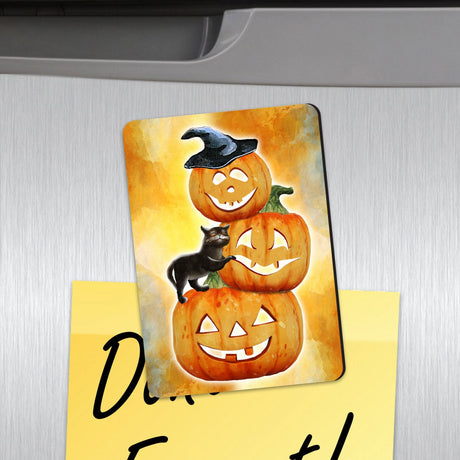 Scary Stocking Pumpkins Shape Refrigerator Magnets Set of 3-0