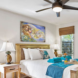 Arte de pared de madera "Alas de Amor" de Josephine Wall - Decoración de fantasía - 852153-JW