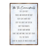 The Ten Commandments - Wooden Religious wall art - living room wall decor Christian wall art - Scripture sign - Bible Verse - Bible quotes - 310344