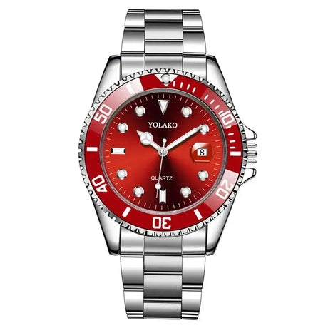 Men Silver Stainless Steel Waterproof Watches - Lootquake