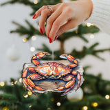 Adornos de madera de cangrejo de Alaska de G.Debrekht - Decoración navideña con temática de vida silvestre - 8710121-1