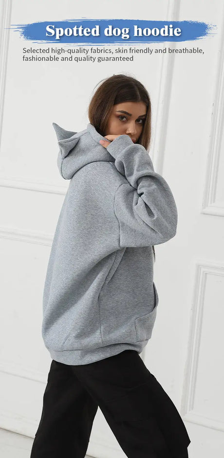 Women's Fashionable Casual Printed Long Sleeved Sweatshirt - Lootquake