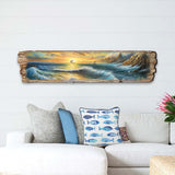 Wave Symphony Wooden Wall Art by G. DeBrekht Coastal Decor - 8491113W