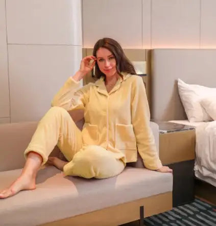 Women's Velvet Pajama Set - Lootquake
