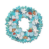 Coastal Holiday Door Wreath by G. DeBrekht - Coastal Holiday Decor - 8185306H