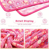 1pc Pet Blanket Dog Puppy Blanket Paw Print Coral Fleece Flannel Blanket Warm Soft Sleep Dog Blanket