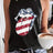 Ladies' Solid Color Lip Print Fashionable Off Shoulder Versatile Vest - Lootquake