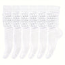 6 Pairs Solid Knitted Socks, Simple & Comfy Slouchy Socks, Women's Stockings & Hosiery