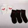 5 Pairs Bat Print Socks, Gothic & Comfy Mid Tube Socks, Women's Stockings & Hosiery