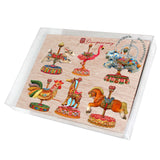 Carousel Decorative Wooden Magnets Set of 6 by G. Debrekht - Christmas Décor - 8090137G-S6