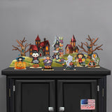 Halloween Village Set 14 by G. DeBrekht - Thanksgiving Halloween Decor - 852740-S14