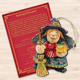 Halloween Witch Wooden Ornaments by G. DeBrekht - Thanksgiving Halloween Decor - 8158412-3