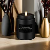 Vela perfumada de cedro negro y sándalo para hombre, vela perfumada para el hogar, vela de soja perfumada, 50 horas de duración, regalo ideal para hombres.