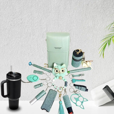 Viral Cellphone Purse Safety Set With Tumbler - Lootquake