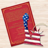 Adornos rústicos de madera de la Estatua de la Libertad - Decoración patriótica estadounidense - 8198918