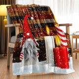 1 manta navideña, manta decorativa para fiestas navideñas, manta de cama para regalo de Año Nuevo, regalo de Navidad para sofá cama, oficina, camping.
