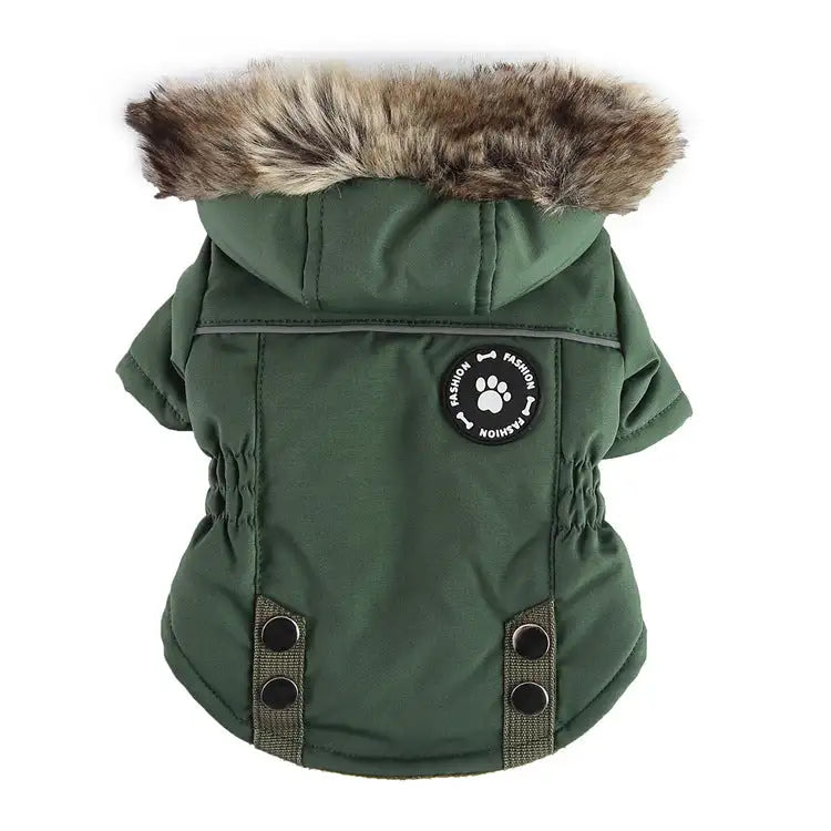 Pet Winter Cotton Dog Clothes Zipper Jacket Dog Supplies - Lootquake
