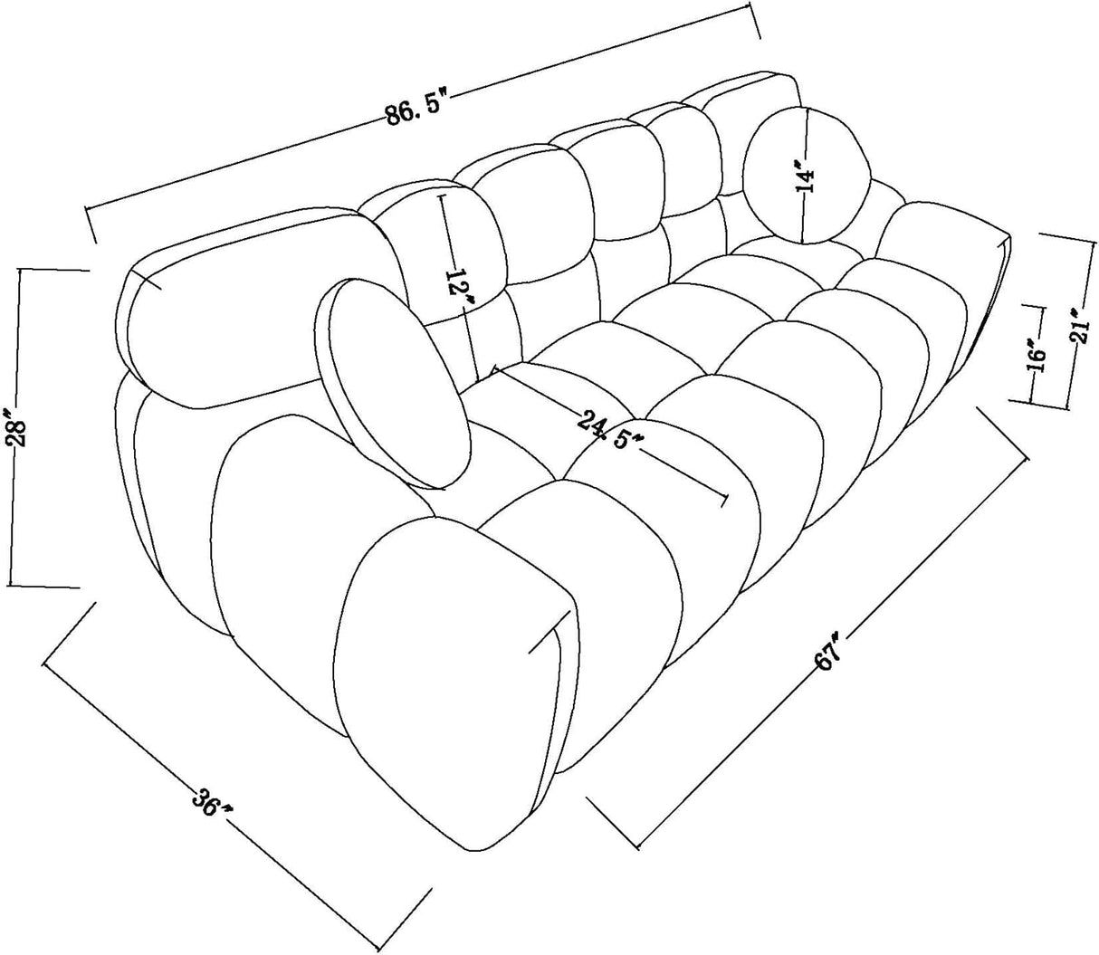 3 Seater Teddy Fleece Boucle Upholstered Loveseat Sofa Clouch Couch, Minimalist Style Marshmallow Deep-Seat Cloud Modular Couch with Thicked Cushions and Decor Pillows for Living Room, Bedroom