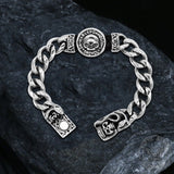 Death Skull Stainless Steel Punk Bracelet