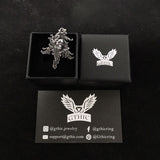 Death Vine Stainless Steel Skull Pendant