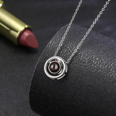 S925 Silver Necklace Female Language Projection - Lootquake