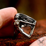 Demon Girl Stainless Steel Goth Ring