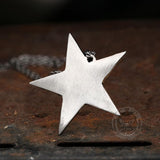 Devil Satan Smile Stainless Steel Pentagram Necklace