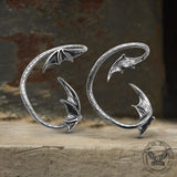 Devil Wings Stainless Steel Ear Cuffs