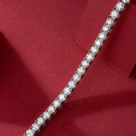 Unique Luxury Fashion Mosan Diamond S925 Silver Bracelet - Lootquake