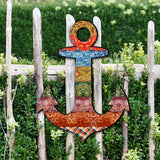 Decorated Anchor Coastal Door Decor by G. DeBrekht - Coastal Holiday Decor - 8198521-2H