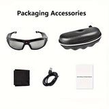 Smart Video Glasses 1080P HD Camera Glasses with Wireless Headset, Open Ear Speaker, AI Real-Time Translation Support 110+ Languages 102° Wide-angle, Sports Outdoor Glasses for Biking, Skiing, Motorcycling, Fishing
