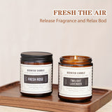 4 Pack Scented Candle Set Soy Wax Candles, 28oz Burns For 200 Hours, Aromatherapy Candles for Home Decoration, Gift for Women Mother (Lavender & Sage & Lavender & Sandalwood Rose)