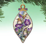 Everlasting Friendship Hummingbirds Wooden Ornaments by J. Bergsma - Wildlife Holiday Decor - 8591936-JB