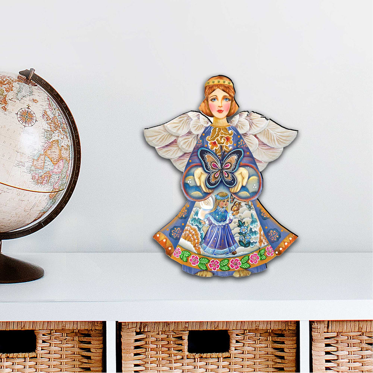 Butterfly Spring Angel Door Decor by G. DeBrekht - Easter Spring Decor - 8154152H