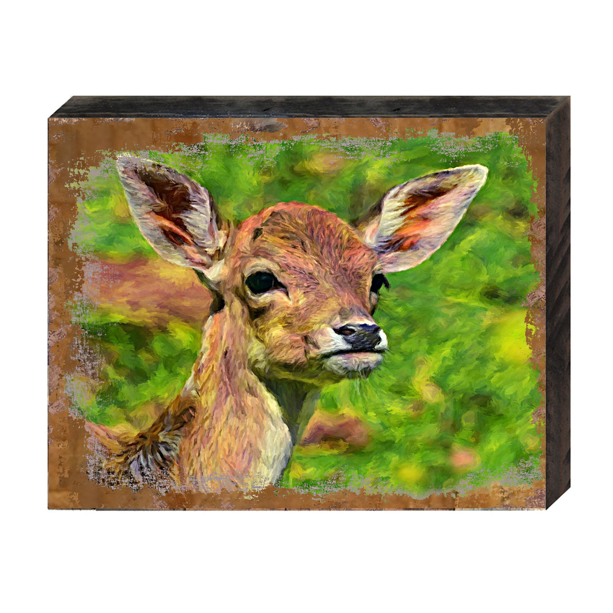 Deer Face Art Wooden Wall Art by Nature Wonders - Nature Wildlife Decor  - 95288B