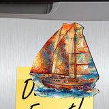 Ocean Crew Decorative Wooden Magnets Set of 6 by G. Debrekht - Coastal Decor - 8090065G-S6