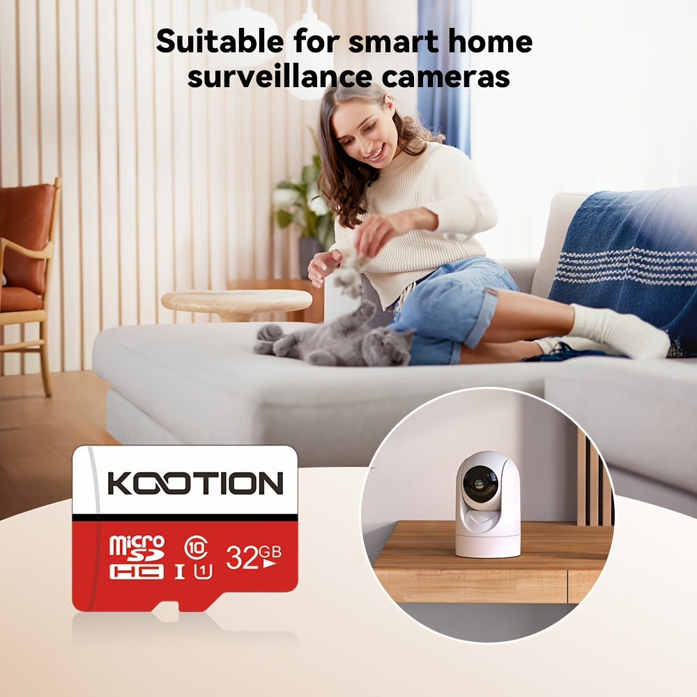 [10 cartes TF haute vitesse] KOOTION Lot de 10/5 cartes mémoire TF haute vitesse UHS-I C10 U1 64 Go 32 Go 512 Mo avec adaptateur SD | Mini carte SDXC pour smartphone, tablette, ordinateur portable, caméra embarquée, drone, console de jeu