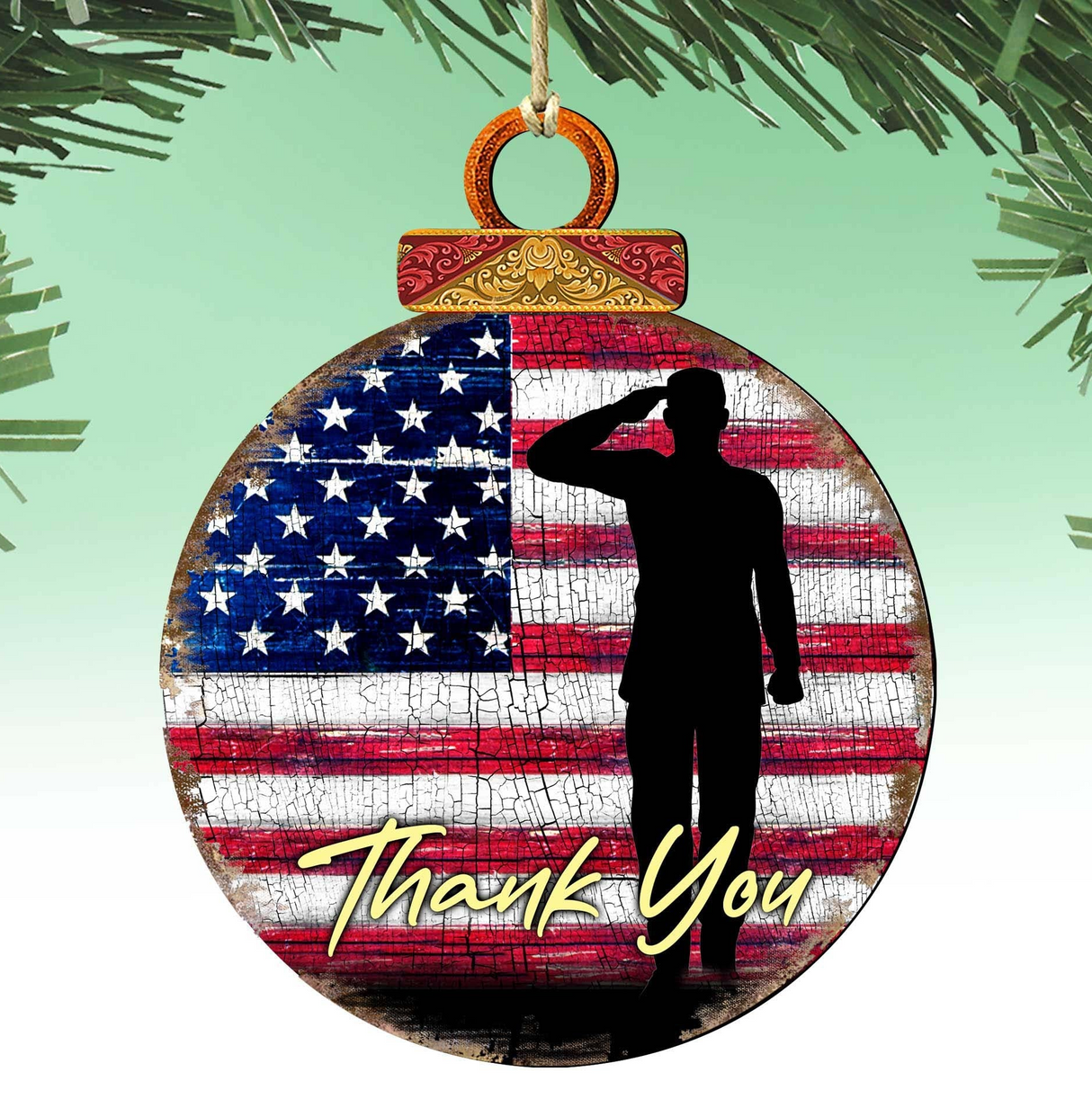 Veterans Appreciation Wooden Ornaments - International Decor - 8187102