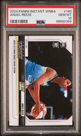 Tarjeta de baloncesto Panini Instant WNBA Angel Reese n.° 140 Rookie RC PSA 10 Gem Mint, clasificada en 2024