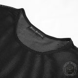 Diamond-Shaped Mesh See-Through Men's Shirt