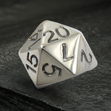 Dice 20 Stainless Steel Ring